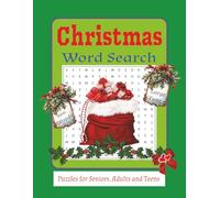 Christmas Word Search Puzzle: A Christmas-themed Word Find Book for Seniors or Elderly, Adults and Teens, Large Big Print, Easy Game for Brain, For Relaxation
