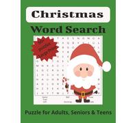 Christmas Word Search Puzzle Book 2: Word Search with Large Print about Christmas, Winter, Fun Holiday and more/ 8.5X11, 110 pages, 50+ puzzles/ Gift for Vacations Holiday and Free Times.