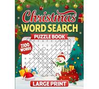 Christmas Word Search Puzzle Book: A Large Print 8.5 x 11" Christmas Themed Puzzle For Adults With Over 2100 Festive Words To Find!