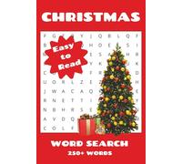 Christmas Word Search Puzzle Book: Easy to Read Print About Christmas, Holidays, Winter, Cold Weather- Gift for Snow Days, Relaxation, Anxiety
