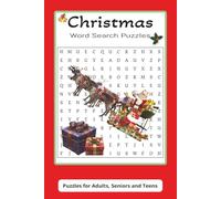 Christmas Word Search Puzzle Book: Festive Word Puzzles for Holiday Fun for all ages, 6x9 inch 50+ easy to read puzzles with solutions to each at the back of the book