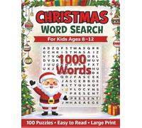 Christmas Word Search Puzzle Book for Kids Ages 8-12 Easy-to-Read Holiday Puzzles, Winter Vocabulary & Festive Brain Teasers