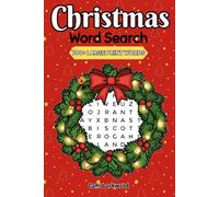Christmas Word Search Puzzle Book: For Teens, Adults and Seniors, Large Print, 6x9 inches, 100 pages, 80 Puzzles, 800 words, Travel Size, Perfect for Gifts and Stocking Stuffers