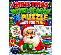 Christmas Word Search & Puzzle Book for Teens: Fun Holiday Brain Games with Word Searches, Mazes, Crosswords & Coloring Pages for Ages 13-18 | Screen-Free Winter Activities