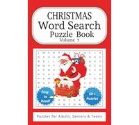Christmas Word Search Puzzle Book Volume 1: Easy to Read Print about Christmas, Santa, Snow, and More (6x9 Inches, 110 Pages | 50+ Puzzles… Gift for Vacations, Holidays and Leisure Times)