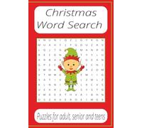 Christmas Word Search Puzzle Book:: Word Searches with Easy to Read Print about Camping, Hiking, Outdoors Adventures and More | 6x91 inches, 110 pages ... Gift for Vacations, Holidays and Free Times
