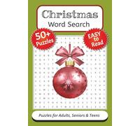 Christmas Word Search Puzzle Book: Word Searches with Easy to Read Print about Christmas and the Holidays- 6X9 Inches, 110 Pages - 50+ Puzzles