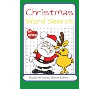 Christmas word search puzzle book: Word searches with easy to read print about Christmas, Festive, Holidays | 6x9 inches, 110 pages | 50+ puzzles | Gift for vacations, holidays and free times
