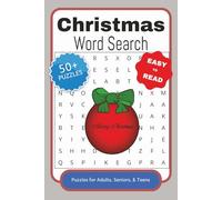 Christmas Word Search Puzzle Book: Word Searches with easy to read print about Christmas, Gifts, Family, and more I 6x9 inches, 110 pages I 50+ ... Gift for Vacations, Holidays and Free Time