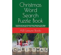 Christmas Word Search Puzzle Book: Word Searches with Easy to Read Print about Christmas, Holiday Season, Festive Holidays and More| 6x9 inches, 110 ... Great for Vacation Holidays, and More