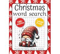 Christmas Word Search Puzzle Book: Word Searches with Easy-to-Read Print about Christmas, Holiday, Winter, and More | 8.5 x 11 inches, 220 pages | ... as a gift or for a fun and relaxing activity!