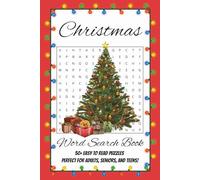 Christmas Word Search Puzzle Book: Word Searches with Easy to Read Print about Christmas, Santa, and More | 6x9 inches, 69 Pages | 50+ Puzzles ... Gift for Vacations, Holidays, and Relaxation
