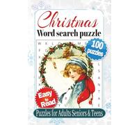 Christmas word search puzzle: christmas word puzzle search : Word searches with easy to read print about Holiday, New year, Christmas and more | 6 × 9 ... leisure time (Poppable Minds Puzzle Series)