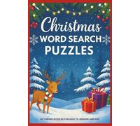 Christmas Word Search Puzzles: 60 Festive Holiday & Winter Word Searches | Relaxing Puzzles for All Ages | Perfect for Cozy Nights and Seasonal Fun | ... Book for Relaxation, Travel, and Gift Giving