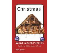 Christmas Word Search Puzzles: Word Searches with Easy-To-Read Print about Christmas Celebrations, Christmas Holiday, Faith and More 6x9 inches, 110 ... Gift for Vacations, Holidays and Free Times