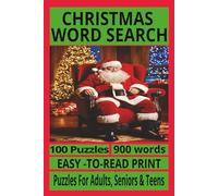 Christmas Word Search: Search for words with Easy to Read Print About Christmas | 6x9 inches, 200 pages |100 Puzzles ... Gift for Vacation, Holidays and Free Times