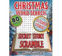 Christmas Word Search: Secret Story Scramble Large Print Edition