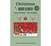 Christmas: Word Searches with Easy to Read Print about Christmas, Santa, Spirit of Giving X and more | 6x9 inches, 110 pages | 50+ Puzzles...Gift for Vacations, Holidays and Leisure Time!