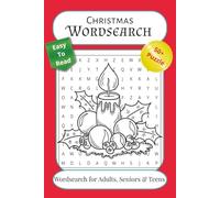 Christmas Wordsearch for Adults, Seniors & Teens: Puzzles with Easy to Read Print about Christmas, 6x9 inches, 110 pages | 50+ Puzzles… Gift for ... and Relaxation (Holiday Puzzle Magic)