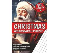 Christmas Wordsearch Puzzle: Festive puzzle book | 50 Puzzles | Solutions Included | One Puzzle per Page