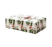 Christmas Wrapping - Festive Handmade Decorations 2 Pieces | Gift Wrapping Paper Creative Holiday Packaging for Family, Kids, Offices, Parties, Jewelry Boxes, Birthday or Card Making