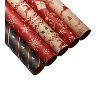 Christmas Wrapping Paper Rolls | Thick Wrapping Paper | Wrapping Paper | Reindeer Wrapping Paper | Seasonal Wrap | Safe & Thick Smooth Appearance And Clear Printing