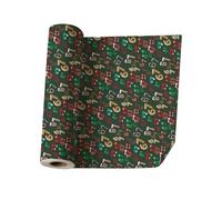 Christmas Wrapping Paper - Santa Claus Funny Numbers Pattern Rolls | Paper with Mixed Color Design, Holiday Craft Supplies for Party, Birthday, Wedding, Projects, Events, Celebrations