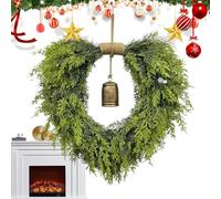 Christmas Wreath, Artificial Greenery Holiday Wreath, 40cm Realistic Pine Garland with Berries and Pinecones, Seasonal Decoration for Indoor Outdoor Walls Doors Fireplace Home Display