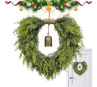Christmas Wreath, Artificial Greenery Ring, 19.69in Realistic Holiday Decoration, Festive Design, Reusable Accent for Home, Window, Table, Walls, Porch, Seasonal Display Use