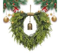 Christmas Wreath, Artificial Greenery Wreath, 19.69inches, Realistic Holiday Decoration, Full-Bodied Design, Sturdy Weather-Resistant Material, for, Walls, Table, Porch