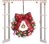 Christmas Wreath Craft - 19cm Festive Hangable Hands-On Realistic | Multi-Year Christmas Door Wreath Crafting Toy | For Window Mantel interior restaurante pared valla comedor Patio