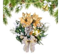 Christmas Wreath Indoor, 50x50x9cm Nativity Scene Holiday Decorations | Soft Holiday Wreath with LED Lights - For Porch Mantle Kitchen Living Room Bedroom Entryway Restaurant School Wedding