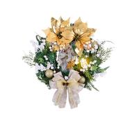 Christmas Wreath - Nativity Scene Holiday Decoration for Porch, Mantle with LED Lights, Festive Centerpiece for Kitchen, Living Room, Bedroom, Restaurant, School, 19.69x19.69x3.54 Inches