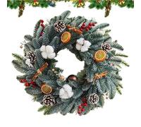 Christmas Wreath Outdoor - Holiday Decorative Keepsake Garland | Christmas Winter Wreaths for Indoor | for Porch Garage Indoor Window Wall House Wedding Fireplace