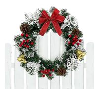 Christmas Wreath - PET, 20-40 cm Fireplace Wreath | Reusable and Festive Holiday Decoration, Wall And Window Ornament For Home, Office, Mantel, Door, Party