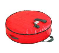 Christmas Wreath Storage Container - Waterproof Durable Zipper Handle Carry Design, Holiday Decor Organizer Box | Garland Keeper Pouch Ideal Thanksgiving Halloween Moving Apartment Garage Car Use