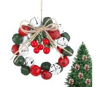 Christmas Wreaths | 2.5 Inch Realistic Christmass Garland | Festive Maple Leaves Berry Indoor Wreath for Fireplace Mantle Porch Window Door Table Party Wedding Winter Kitchen