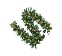 Christmas Wreaths - Artificial Pine with Greenery Berries, Festive Holiday Home Décor for, Staircases, Porches, Patios, Mantles, Fireplaces, Walls, Trees, Offices, Seasonal Decoration