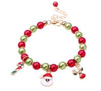 Christmas Xmas Holiday Jingle Bells Pulsera con colgantes Accesorios de Joyería de Fiesta para Niñas Mujeres Durabilidad