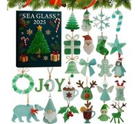 Christmass Christmas Advent | 2D Blue Pendant Collection | 24-day Countdown