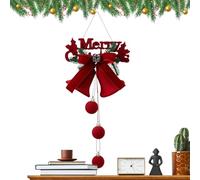 Christmastree Decoración, Bolas de Navidad flocadas Rojas - Decoración navideña flocada para Colgar para Ventana, Negocio, Fiesta, Fiesta