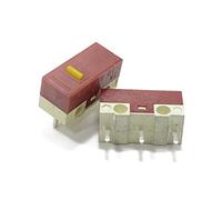 Christol 2/10 unids/Lote ratón Huano Micro Punto Amarillo Micro botón de silencio 30 Millones de clics Mantenimiento del ratón microinterruptor