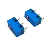 Christol 2 uds HUANO Original Punto Rosa Azul para Shell 0.74N ratón Micro 3 Pines contactos de aleación de Oro 80 Millones de por Vida