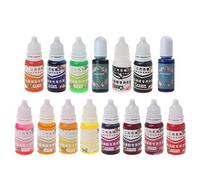 Christol Color Colorante de Resina epoxi 15 Colores Pigmento de Resina epoxi tinte líquido para joyería de Resina Manualidades fabricación de Arte 10 g/0,35 oz Cada uno