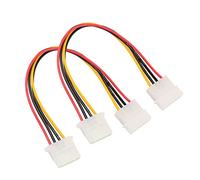 Christol Computer Molex Cable de extensión de Fuente de alimentación de 4 Pines Hembra a Macho HDD IDE Cable de extensión de alimentación Interna para Ventilador de computadora