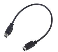 Christol Fácil de operar Seguro para PS/2 Cable de extensión Macho a Hembra Transmisión rápida portátil Segura Negro