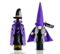 Christol Fundas para Botellas de Vino de Halloween Fundas Decorativas y de Moda Celebraciones Festivas de Halloween Funda Reutilizable