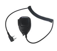 Christol Impermeable Altavoz de 2 Pines micrófono Compacto walkie Talkie micrófono para UV 5R BF 888S UV 5RC UV 5RE V85 radios de Dos vías