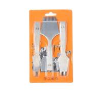 Christol Juego de cinceles de Costura con Cordones de Diamante 2/5/10 Puntas Bordes de Cuero Herramienta para Manualidades Kits de artesanía de Cuero Inoxidable