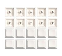 Christol Keycap DSA 1U Keycap Set PBT Keycaps en Blanco Perfil DSA 1U Altura Keycap Set para Teclado mecánico para Juegos 20 Piezas